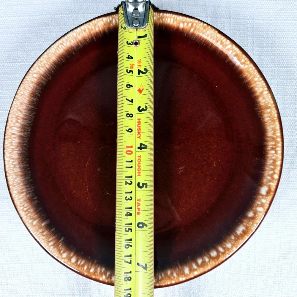 Vintage McCoy Pottery Brown Drip Glaze Salad Plates – Set of 3 – Marked USA